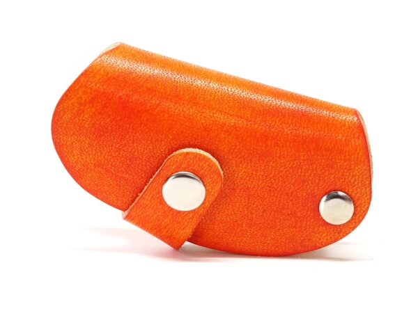 Leder Schlüssel Etui – Key Case OX Orange